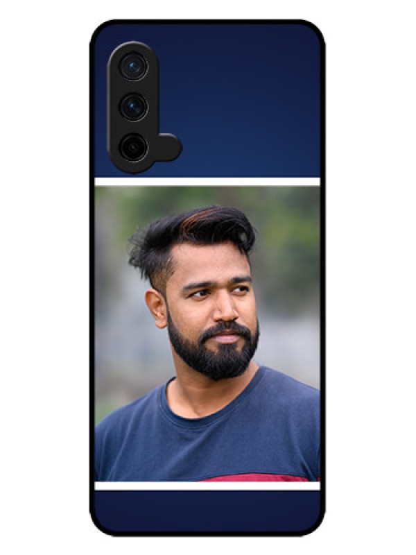 Custom OnePlus Nord CE 5G Custom Metal Phone CaseSimple Royal Blue Design