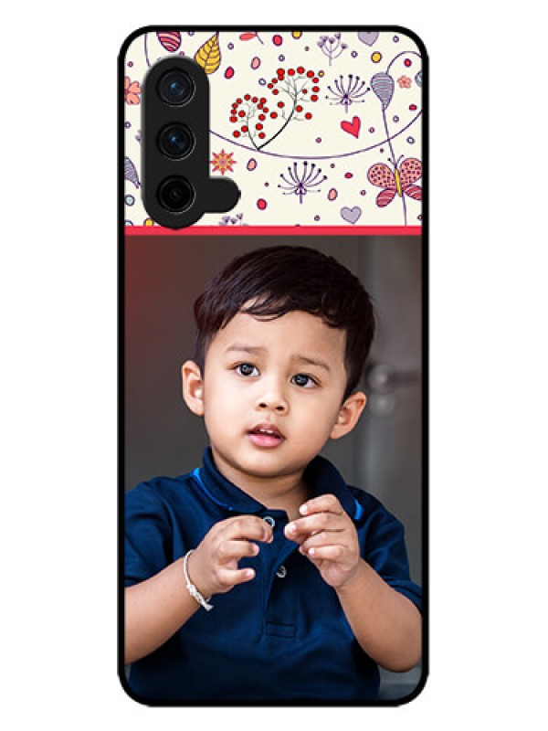 Custom OnePlus Nord CE 5G Custom Metal Phone CasePremium Floral Design