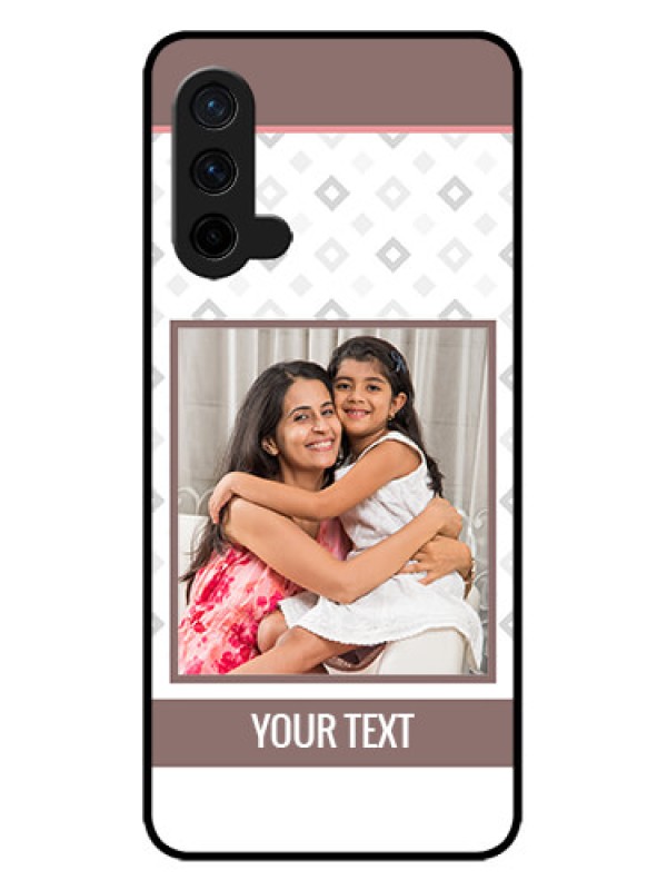 Custom OnePlus Nord CE 5G Custom Metal Phone CaseSimple Diamond Design