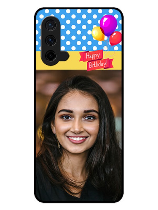 Custom OnePlus Nord CE 5G Custom Metal Phone CaseHappy Birthday Design