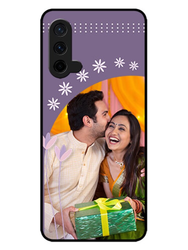 Custom OnePlus Nord CE 5G Custom Metal Phone CaseLavender Flowers Design