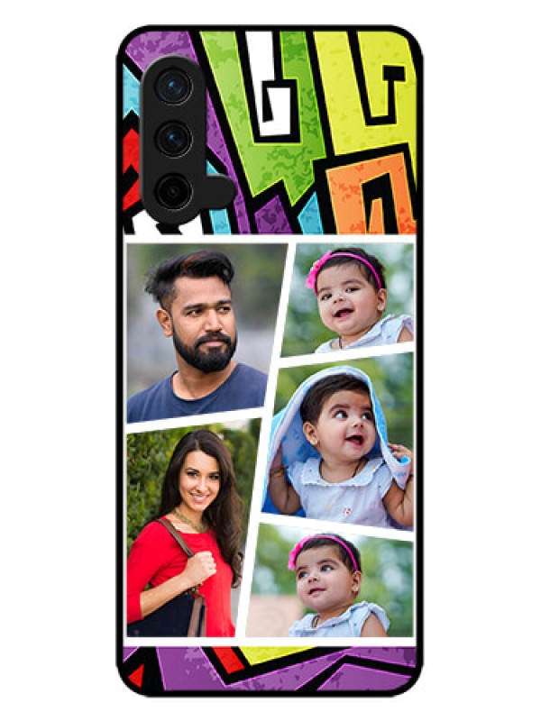 Custom OnePlus Nord CE 5G Custom Metal Phone CaseGraffiti Pattern Design