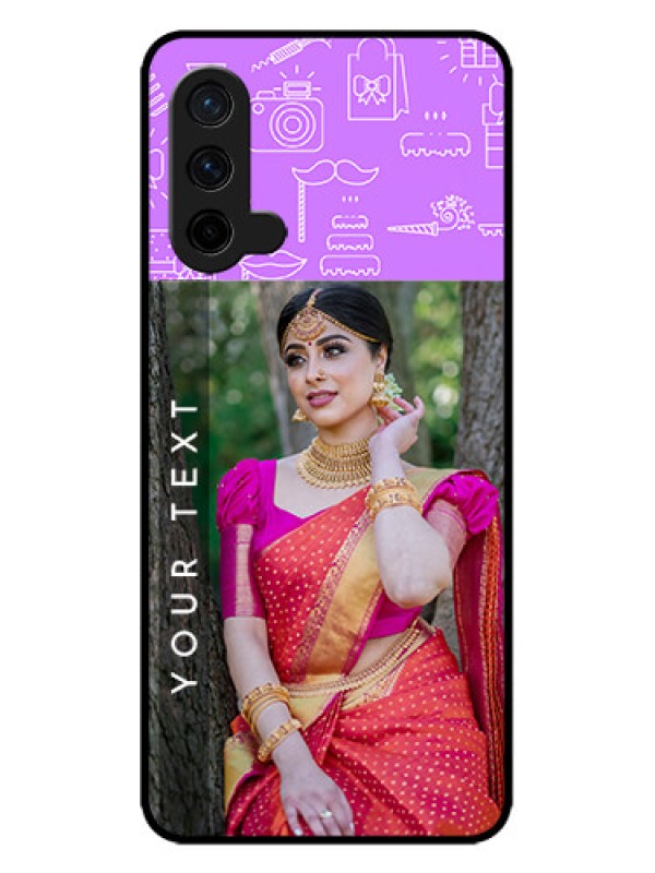 Custom OnePlus Nord CE 5G Custom Metal Phone CaseBirthday Icons Design