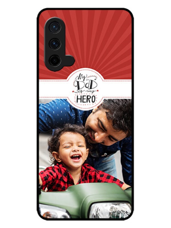 Custom OnePlus Nord CE 5G Custom Metal Phone CaseMy Dad Hero Design