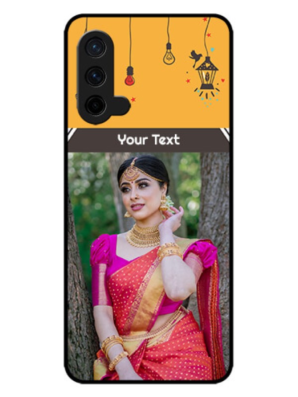 Custom OnePlus Nord CE 5G Custom Metal Phone CaseWith Family Picture And Icons