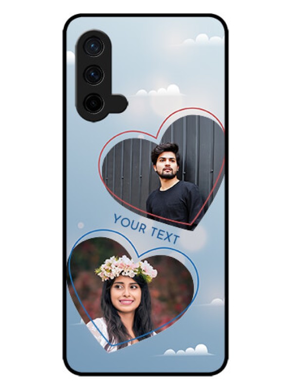 Custom OnePlus Nord CE 5G Custom Metal Phone CaseBlue Color Couple Design