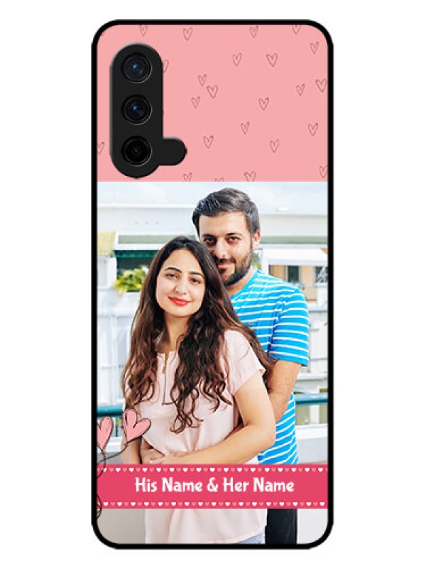 Custom OnePlus Nord CE 5G Custom Metal Phone CaseLove Design Peach Color