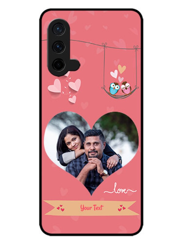 Custom OnePlus Nord CE 5G Custom Metal Phone CasePeach Color Love Design