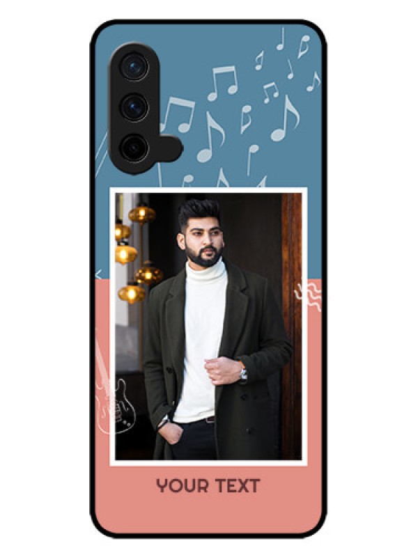 Custom OnePlus Nord CE 5G Custom Metal Phone CaseWith Color Musical Note Design