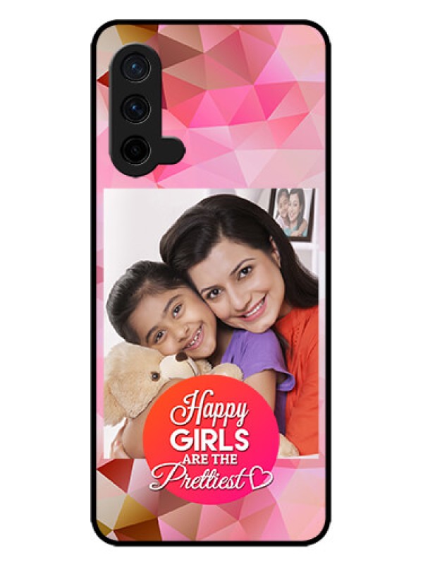 Custom OnePlus Nord CE 5G Custom Metal Phone CaseAbstract Triangle Design