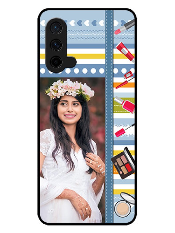 Custom OnePlus Nord CE 5G Custom Metal Phone CaseMakeup Icons Design
