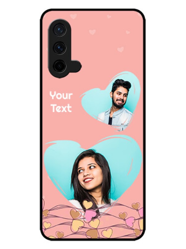 Custom OnePlus Nord CE 5G Custom Metal Phone CaseLove Doodle Design