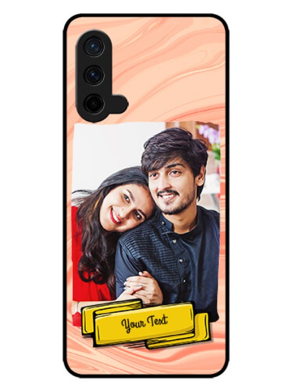 Custom OnePlus Nord CE 5G Custom Metal Phone CaseMarble Texture Design