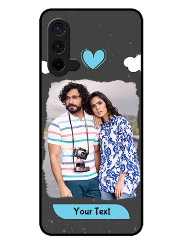 Custom OnePlus Nord CE 5G Custom Metal Phone CaseSplashes With Love Doodles Design