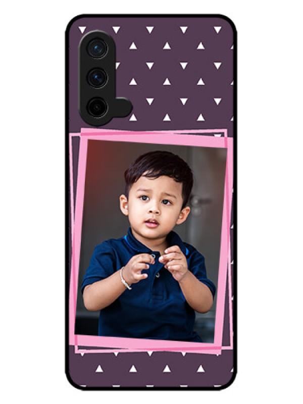 Custom OnePlus Nord CE 5G Custom Metal Phone CaseTriangle Pattern Dotted Design