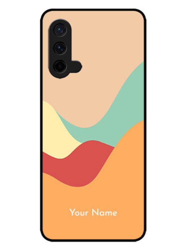 Custom OnePlus Nord CE 5G Custom Metal Phone CaseOcean Waves Multi - Colour Design
