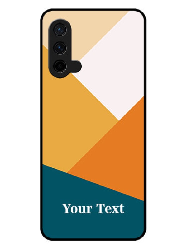 Custom OnePlus Nord CE 5G Custom Metal Phone CaseStacked Multi - Colour Design