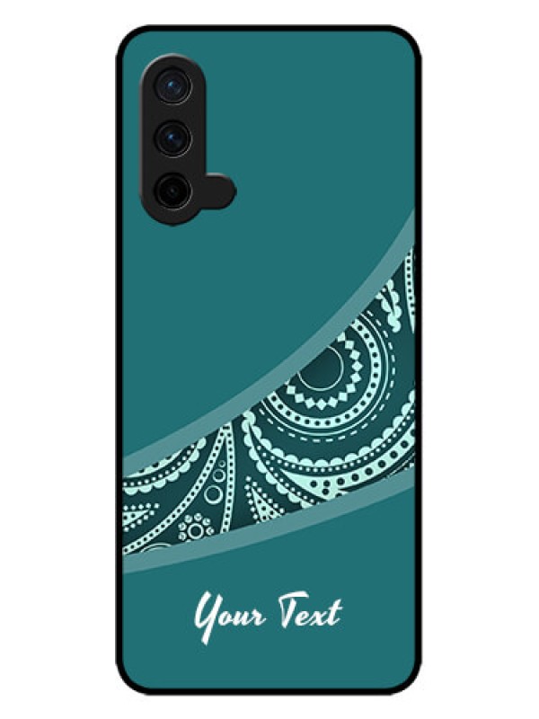 Custom OnePlus Nord CE 5G Custom Metal Phone CaseSemi Visible Floral Design