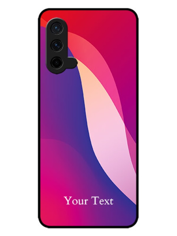 Custom OnePlus Nord CE 5G Custom Metal Phone CaseDigital Abstract Overlap Design