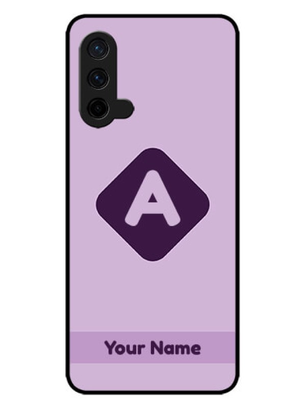 Custom OnePlus Nord CE 5G Custom Metal Phone CaseCustom Letter In Curved Badge Design