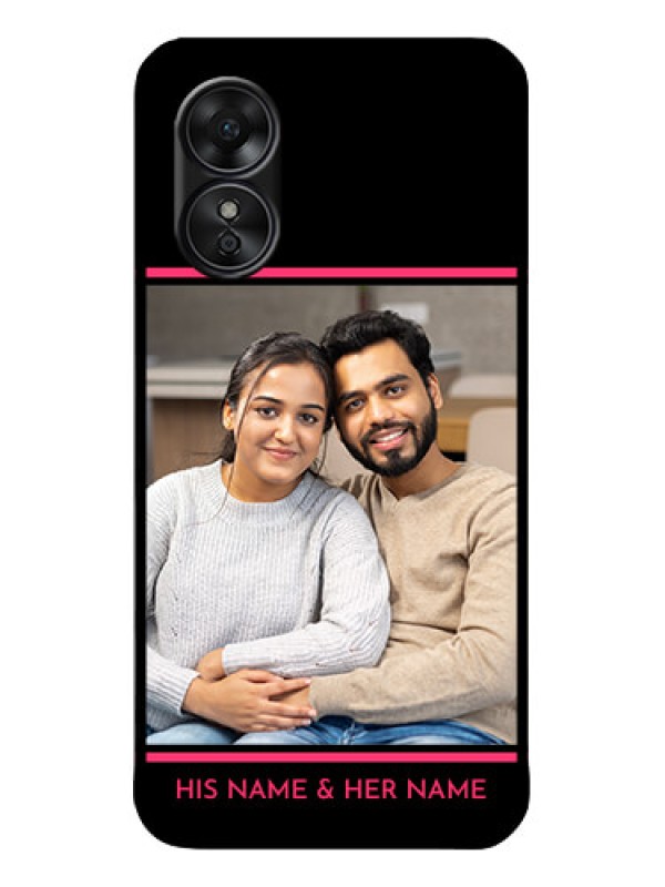 Custom Oppo A17 Custom Metal Phone CaseWith Add Text Design