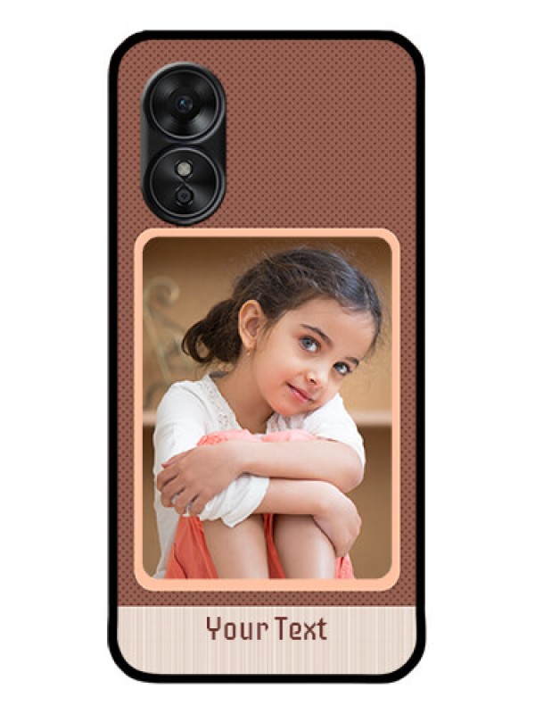 Custom Oppo A17 Custom Metal Phone CaseSimple Pic Upload Design