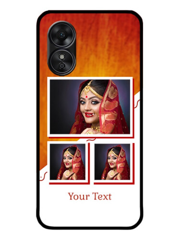 Custom Oppo A17 Custom Metal Phone CaseWedding Memories Design