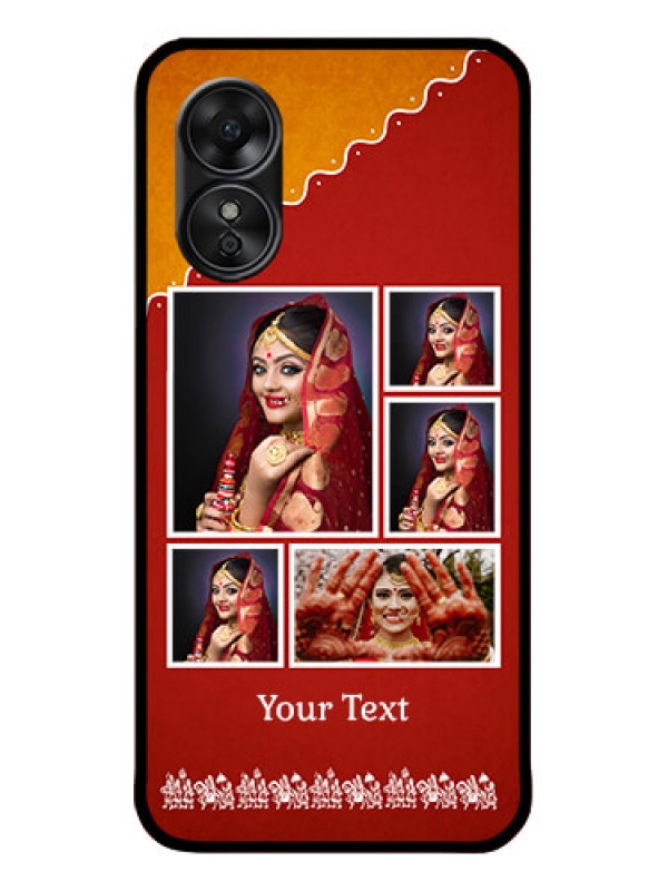 Custom Oppo A17 Custom Metal Phone CaseWedding Pic Upload Design