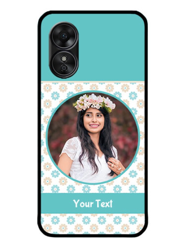 Custom Oppo A17 Custom Metal Phone CaseBeautiful Flowers Design