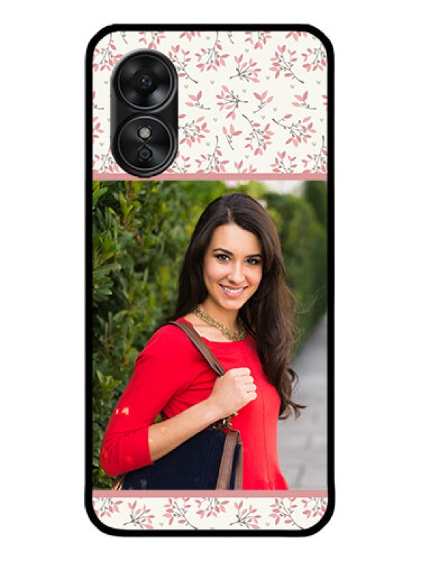 Custom Oppo A17 Custom Metal Phone CaseStunning Floral Design