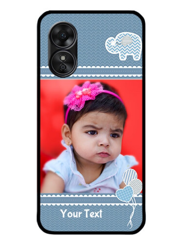 Custom Oppo A17 Custom Metal Phone CaseWith Kids Pattern Design