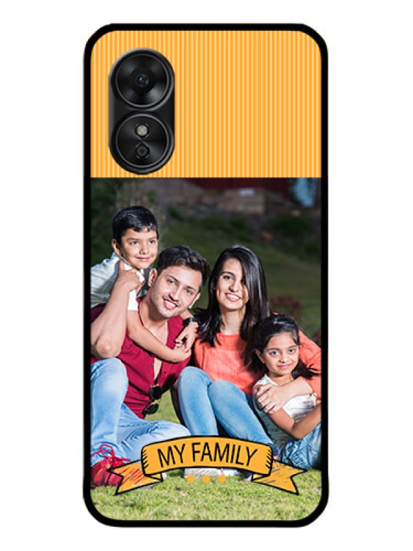 Custom Oppo A17 Custom Metal Phone CaseMy Family Design