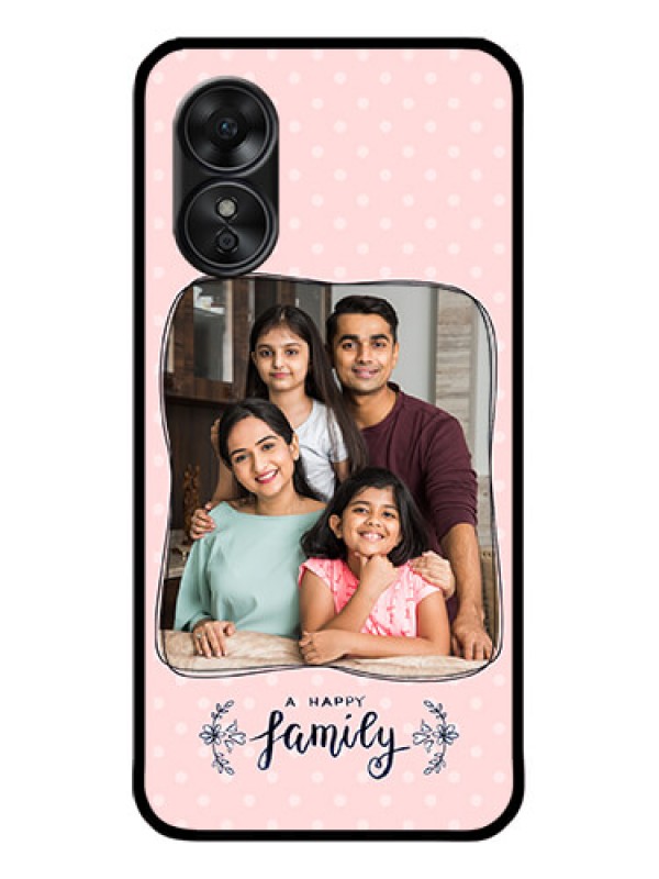 Custom Oppo A17 Custom Metal Phone CaseFamily With Dots Design