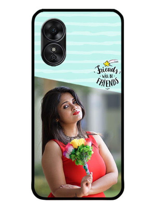 Custom Oppo A17 Custom Metal Phone CaseFriends Picture Icon Design