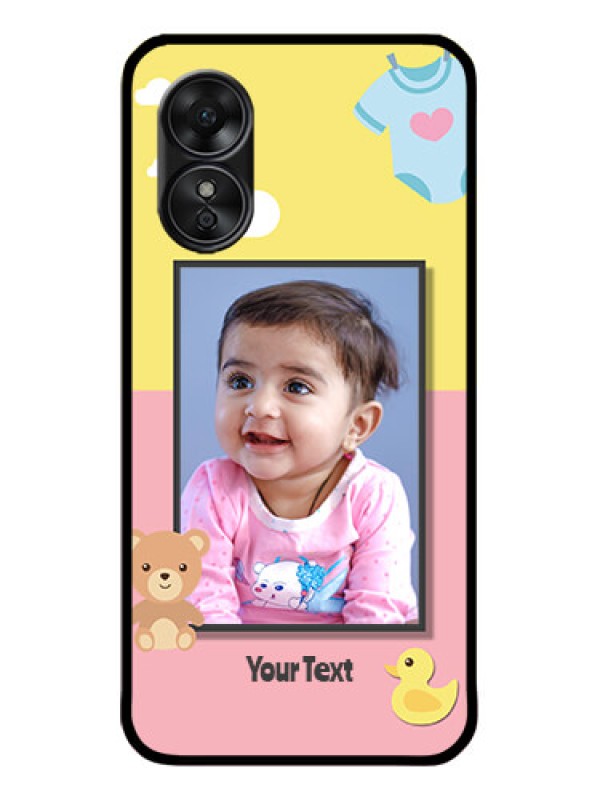 Custom Oppo A17 Custom Metal Phone CaseKids 2 Color Design