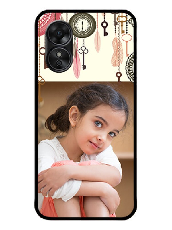 Custom Oppo A17 Custom Metal Phone CaseBoho Style Design