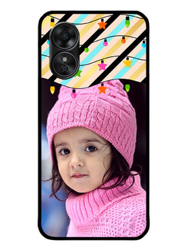 Custom Oppo A17 Custom Metal Phone CaseLights Hanging Design