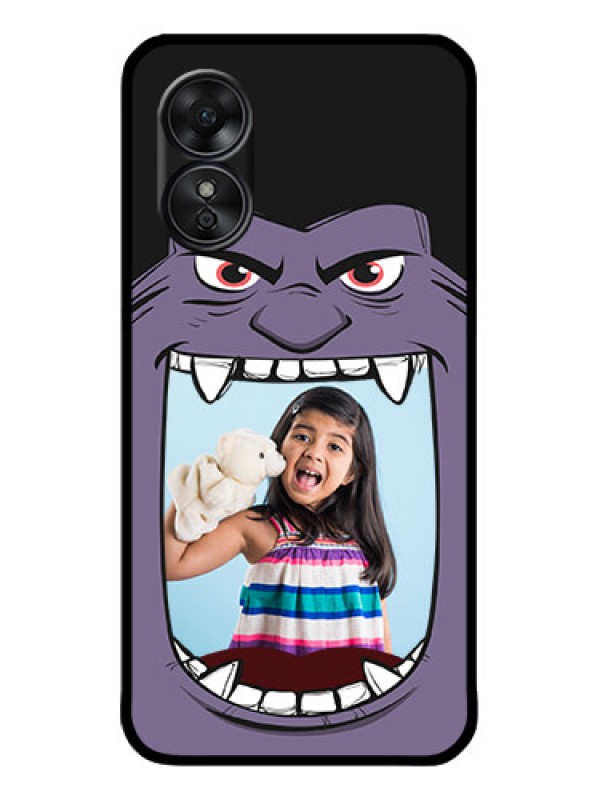 Custom Oppo A17 Custom Metal Phone CaseAngry Monster Design