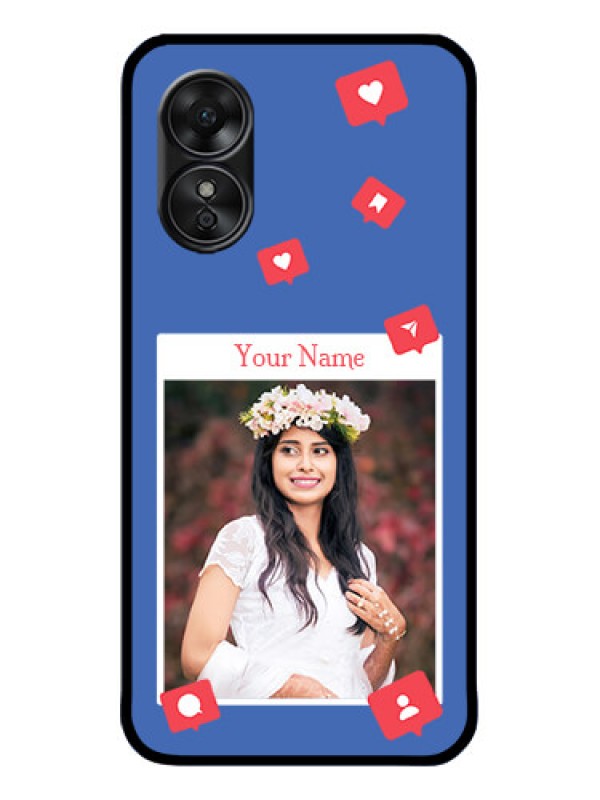 Custom Oppo A17 Custom Metal Phone CaseLike Share And Comment Design