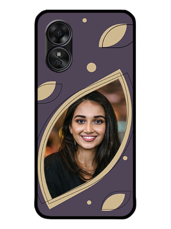 Custom Oppo A17 Custom Metal Phone CaseFalling Leaf Design