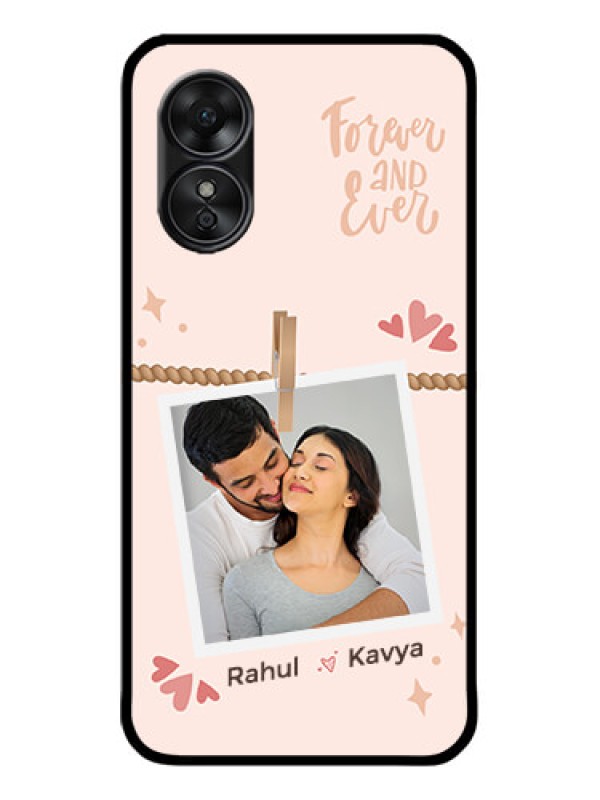 Custom Oppo A17 Custom Metal Phone CaseForever And Ever Love Design