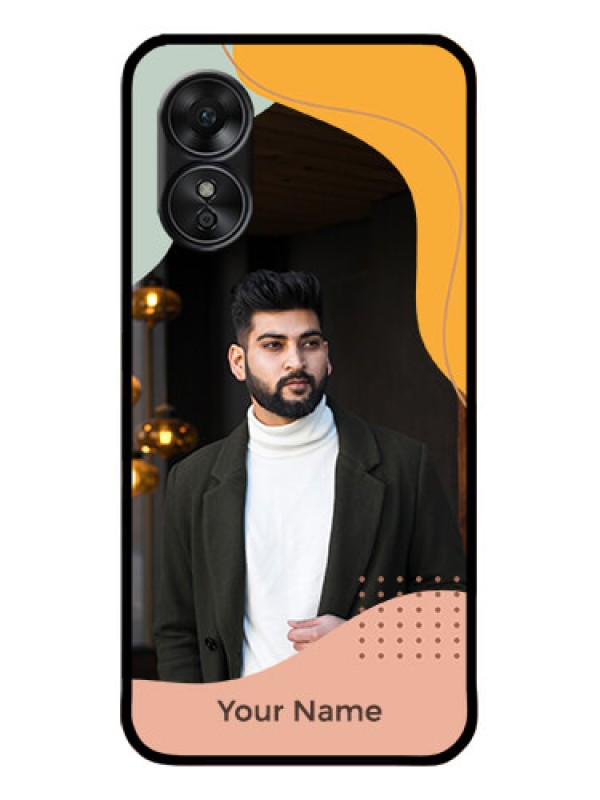 Custom Oppo A17 Custom Metal Phone CaseTri - Coloured Overlay Design