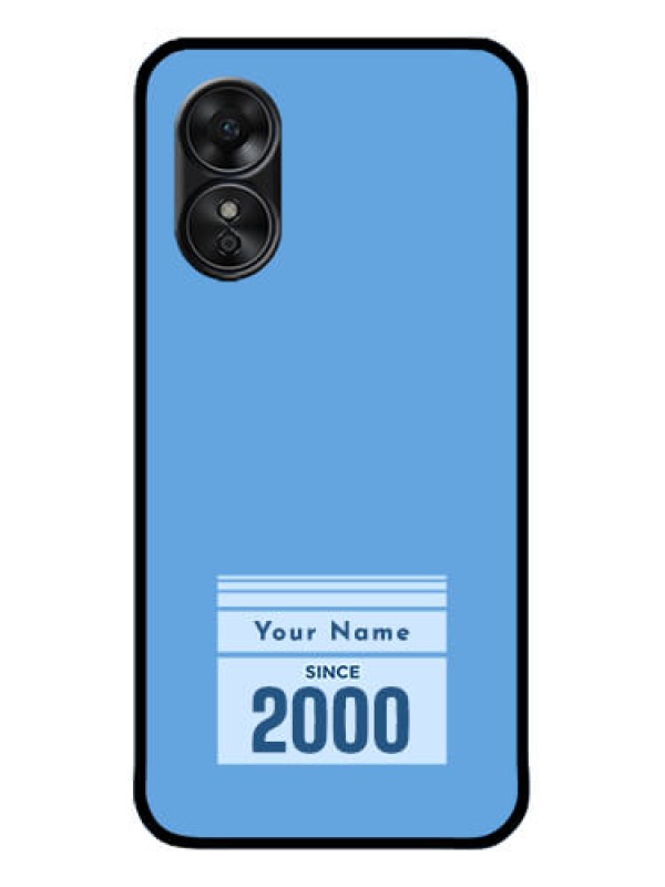 Custom Oppo A17 Custom Metal Phone CaseCustom Year Of Birth Design