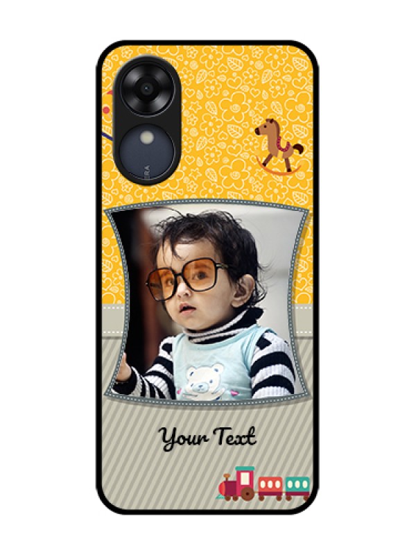 Custom Oppo A17k Custom Metal Phone Case - Baby Picture Upload Design