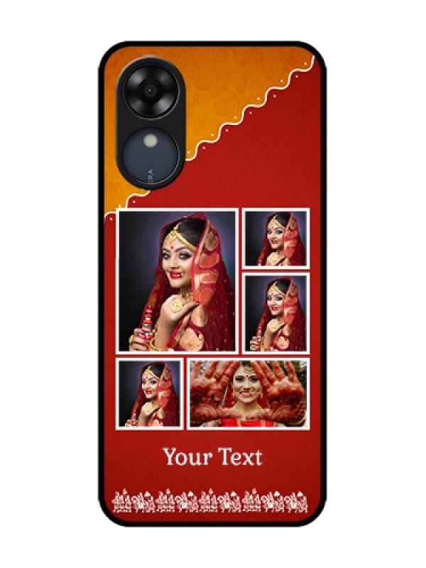 Custom Oppo A17k Custom Metal Phone Case - Wedding Pic Upload Design
