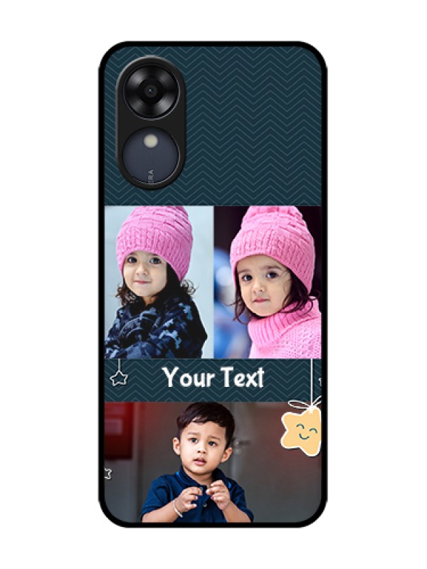 Custom Oppo A17k Custom Metal Phone Case - Hanging Stars Design