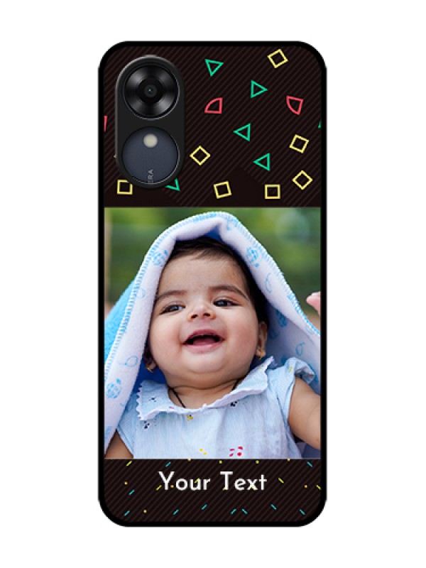 Custom Oppo A17k Custom Metal Phone Case - With Confetti Birthday Design