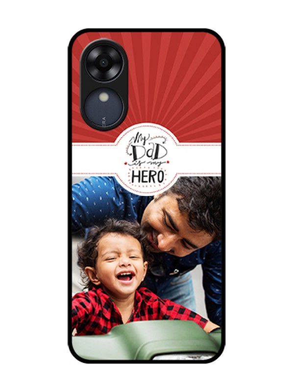 Custom Oppo A17k Custom Metal Phone Case - My Dad Hero Design