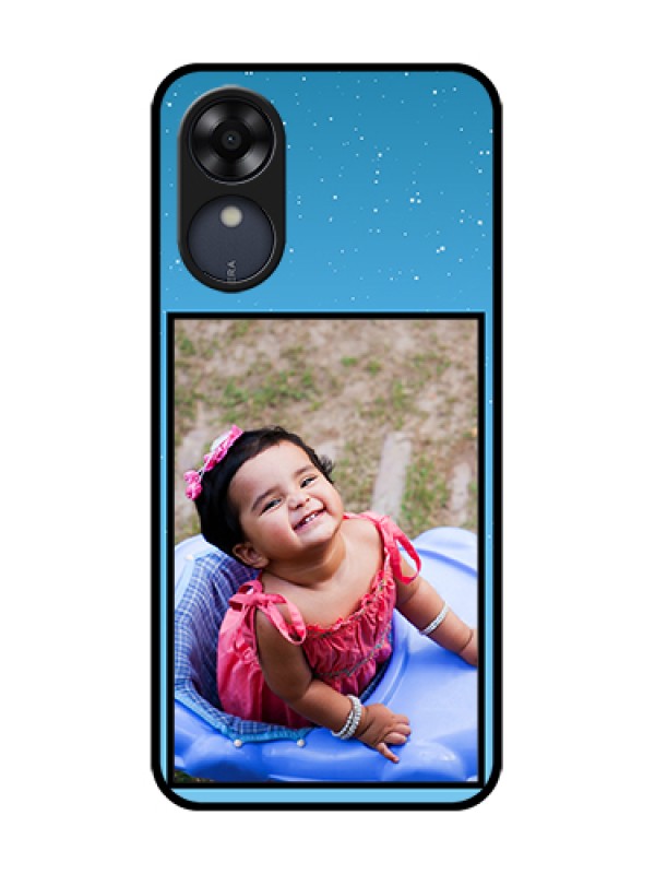 Custom Oppo A17k Custom Metal Phone Case - Wave Pattern Colorful Design