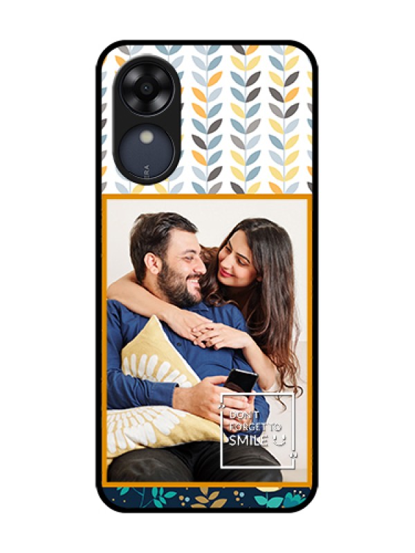 Custom Oppo A17k Custom Metal Phone Case - Pattern Design